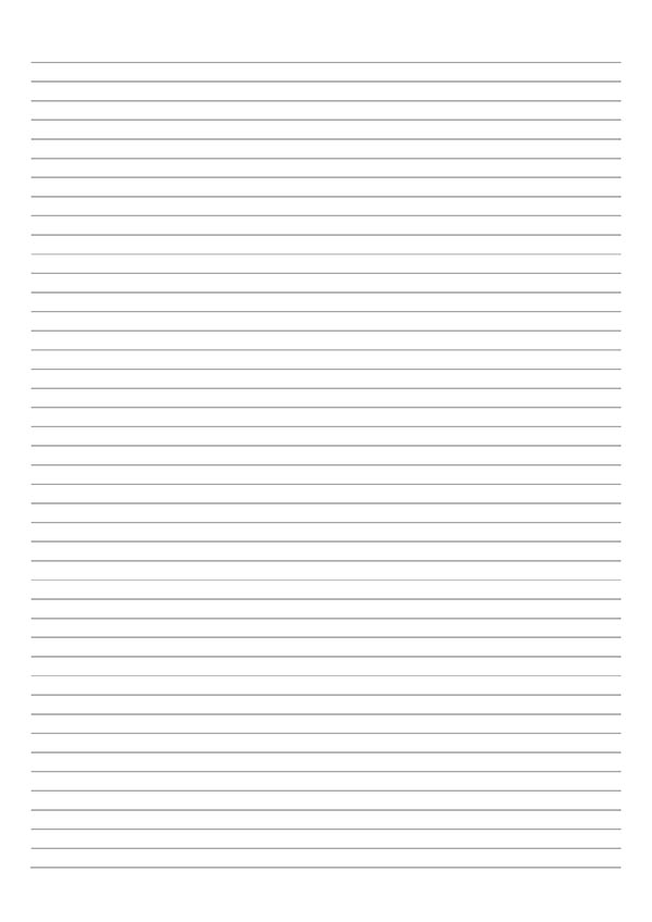 Papier à lignes 6mm imprimer PDF pour écriture