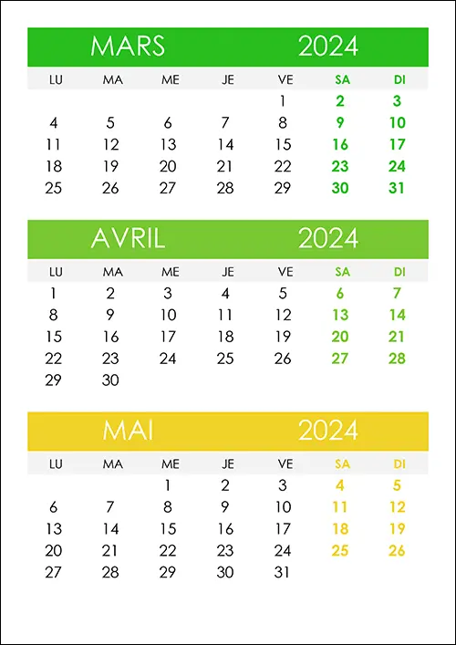 Calendrier mars, avril, mai 2024 calendrier-mars-avril-mai-2024