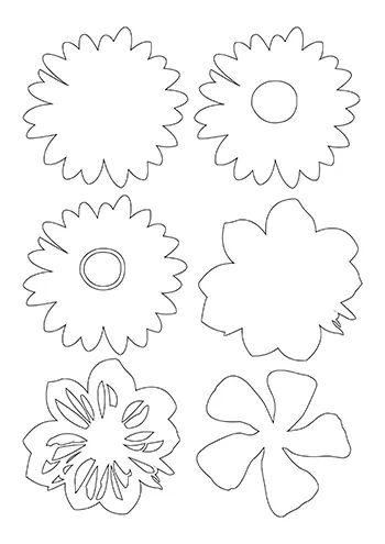 Fleur à découper 03