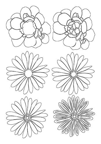 Fleur à découper 06