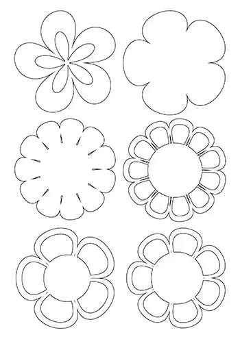 Fleur à découper 10