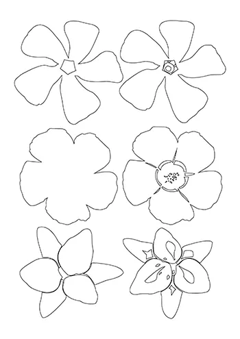 Fleur à découper 13