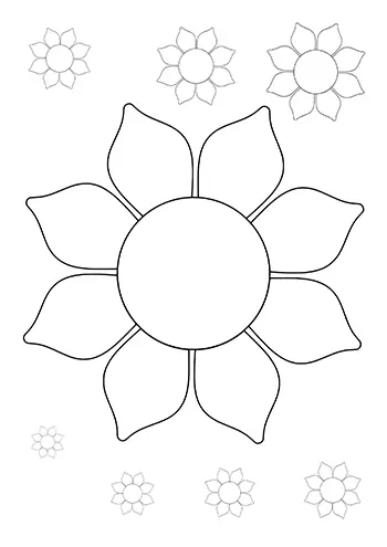 Fleur à découper 22