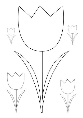 Fleur à découper 24
