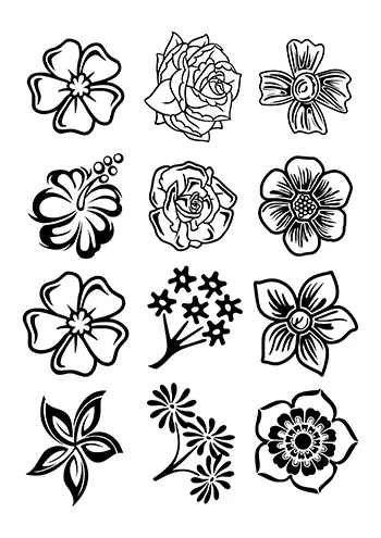 Fleur à découper 26