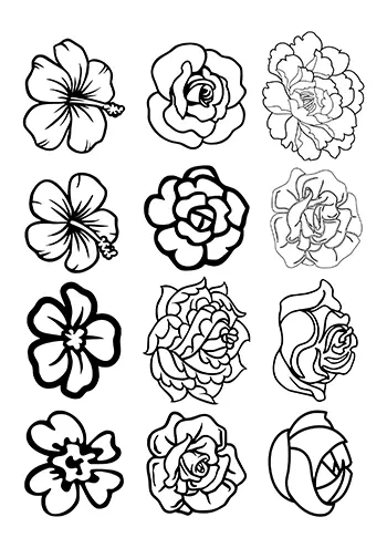 Fleur à découper 27