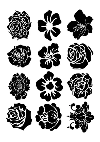Fleur à découper 28