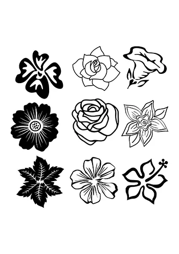 Fleur à découper 30