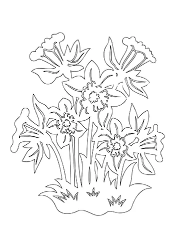 Fleur à découper 37