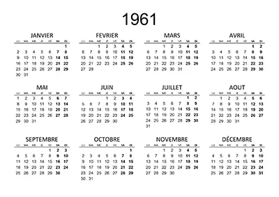 calendrier-1961
