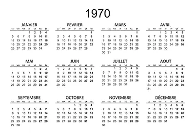 calendrier-1970