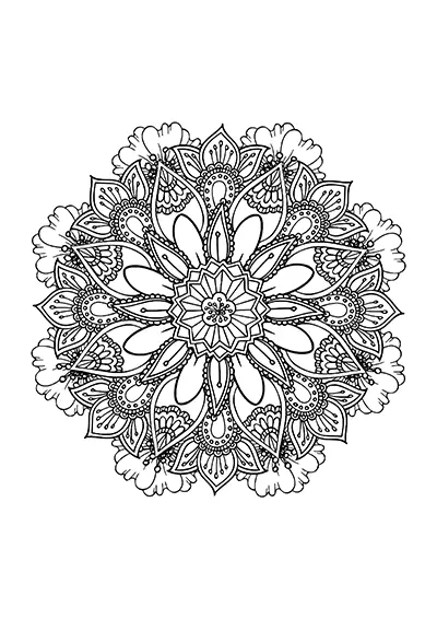 Mandala à imprimer 09