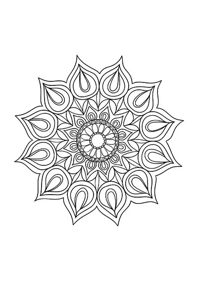 Mandala à imprimer 14