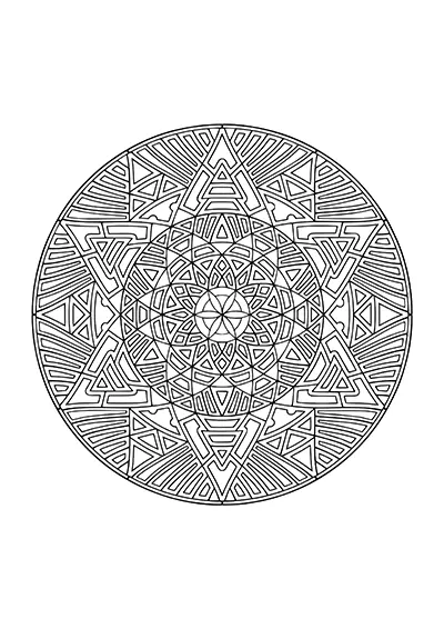 Mandala à imprimer 18
