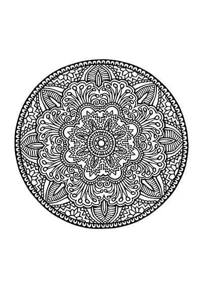 Mandala à imprimer 23