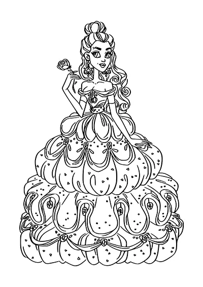 Princesse à imprimer 08