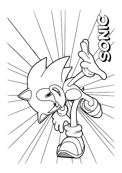 Sonic à imprimer 01