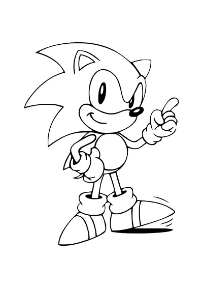 Sonic à imprimer 02