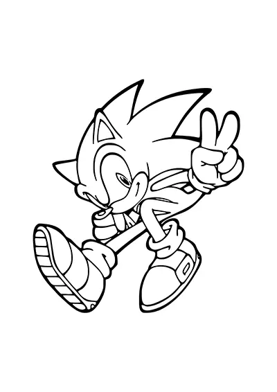 Sonic à imprimer 08