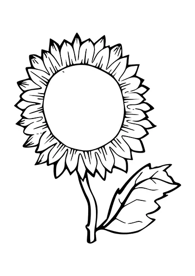 Gabarit tournesol à imprimer gratuitement 01