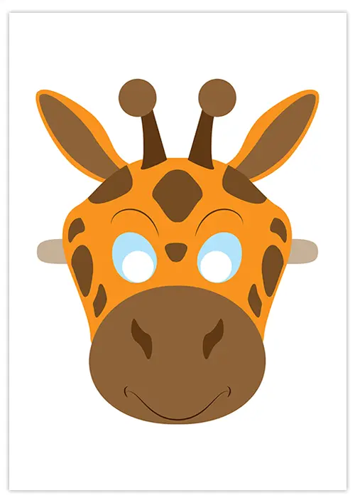 Masque girafe à imprimer masque-girafe-01