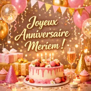 Joyeux Anniversaire Meriem Joyeux anniversaire, Meriem