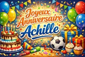 Joyeux Anniversaire Achille