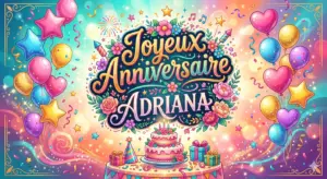Joyeux Anniversaire Adriana