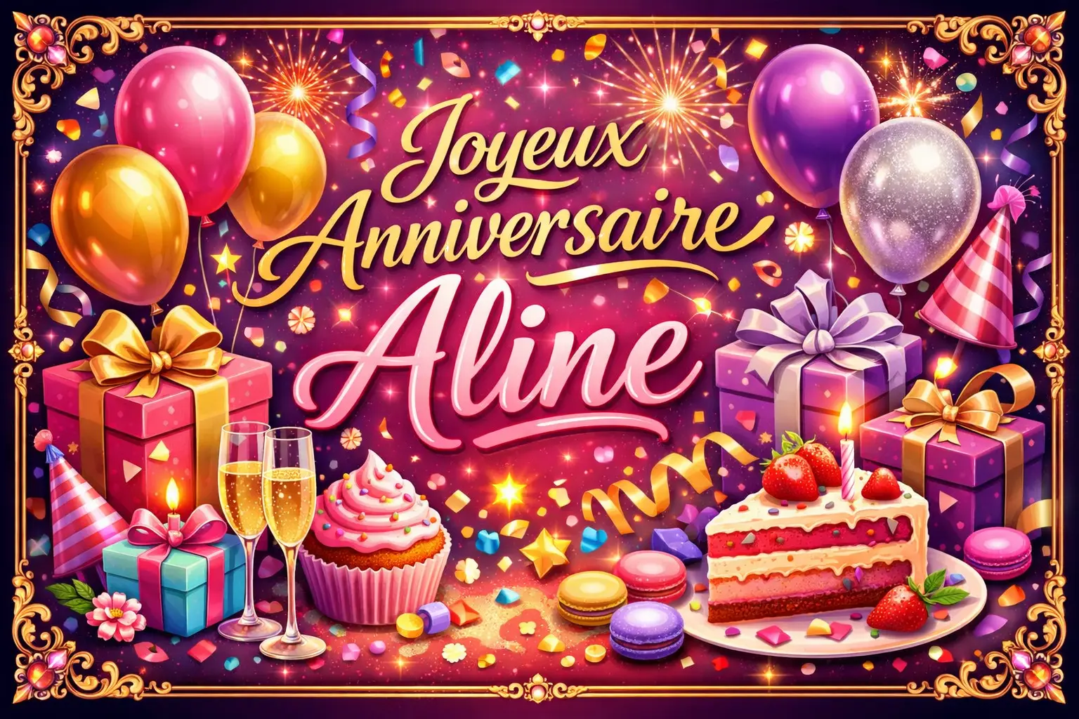 Joyeux Anniversaire Aline