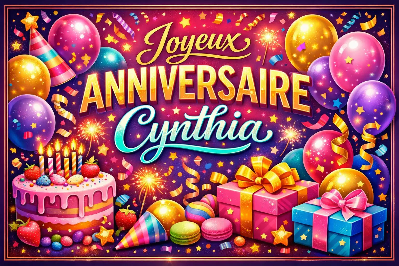 Joyeux Anniversaire Cynthia