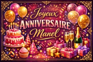 Joyeux Anniversaire Manel Joyeux Anniversaire Manel