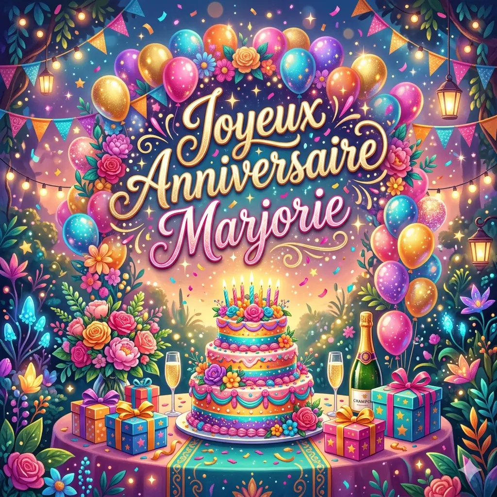 Joyeux Anniversaire Marjorie