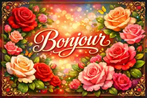 Bonjour roses Bonjour