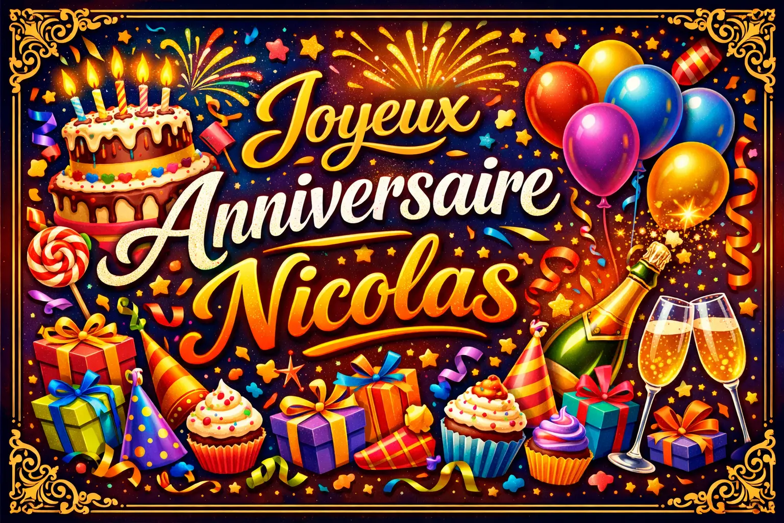 Joyeux Anniversaire Nicolas image
