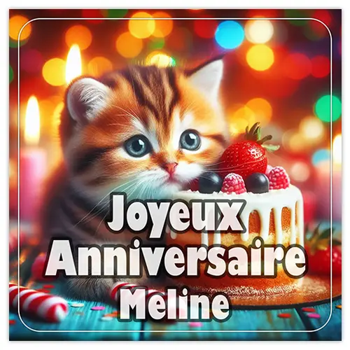 Joyeux Anniversaire Meline
