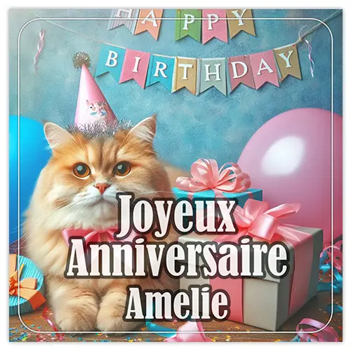 Joyeux Anniversaire Amelie