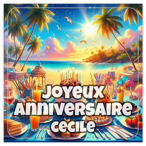 Joyeux Anniversaire Cecile