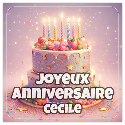 Joyeux Anniversaire Cecile