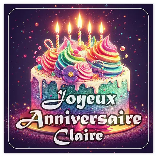 Joyeux Anniversaire Claire