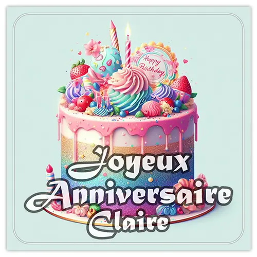 Joyeux Anniversaire Claire