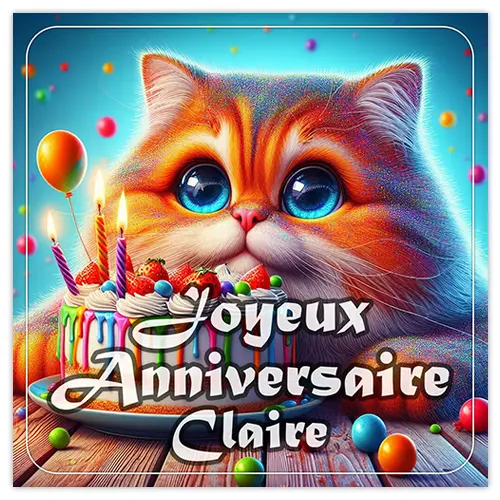 Joyeux Anniversaire Claire