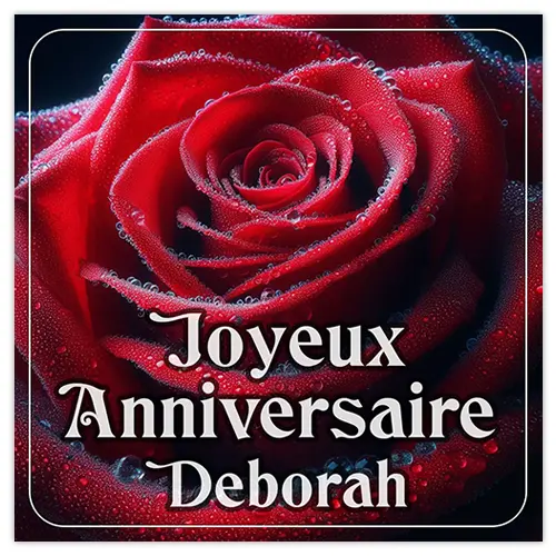 Joyeux Anniversaire Deborah