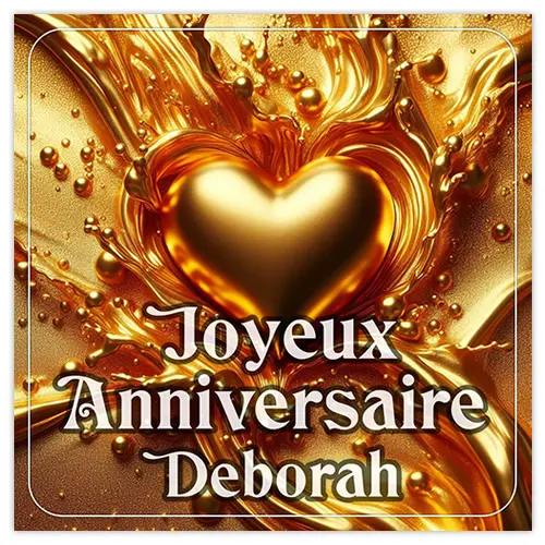 Joyeux Anniversaire Deborah