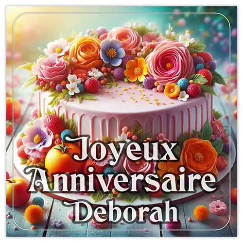 Joyeux Anniversaire Deborah
