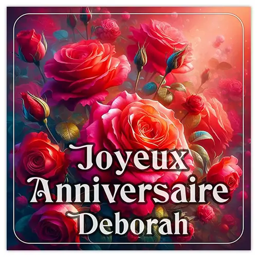 Joyeux Anniversaire Deborah