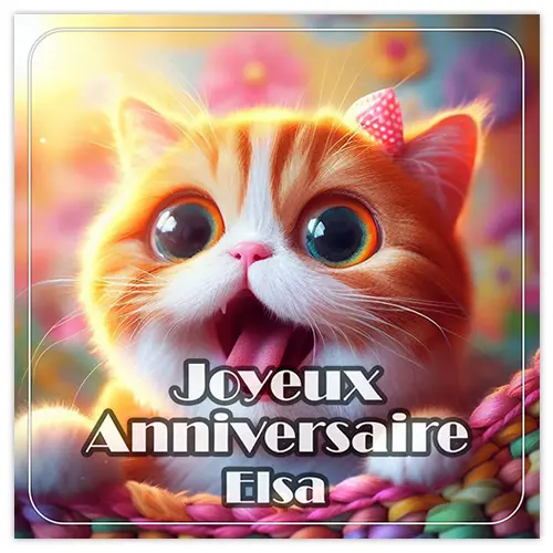 Joyeux Anniversaire Elsa