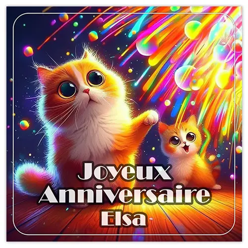 Joyeux Anniversaire Elsa