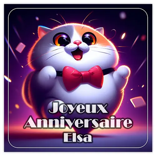Joyeux Anniversaire Elsa