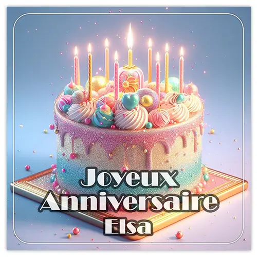 Joyeux Anniversaire Elsa
