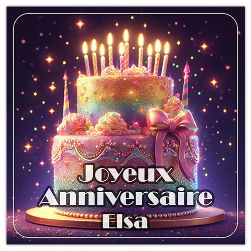 Joyeux Anniversaire Elsa